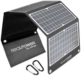 Napelemes akkutöltő 30 W, RealPower SP-30E 412766