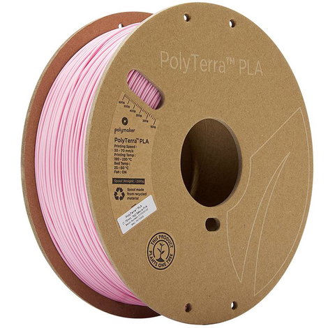 Polymaker 70908 PolyTerra 3D nyomtatószál PLA műanyag alacsonyabb műanyag tartalom 1.75 mm 1000 g Sa