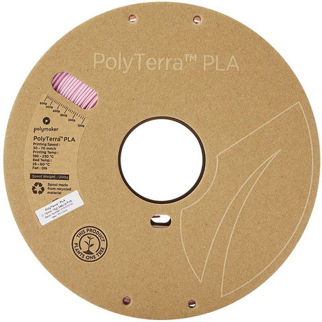 Polymaker 70908 PolyTerra 3D nyomtatószál PLA műanyag alacsonyabb műanyag tartalom 1.75 mm 1000 g Sa 3. kép