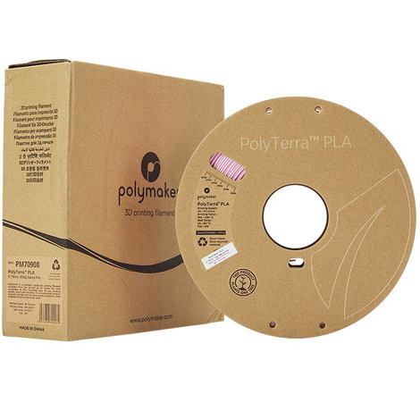 Polymaker 70908 PolyTerra 3D nyomtatószál PLA műanyag alacsonyabb műanyag tartalom 1.75 mm 1000 g Sa 4. kép