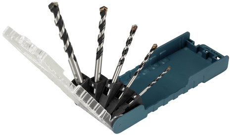 Makita E-14255 Keményfém Többcélú fúró készlet 5 részes 4 mm, 5 mm, 6 mm, 8 mm, 10 mm Gyorsbefogó to 2. kép