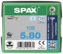 SPAX SPAX Seko-T-Tg 197000500803 Facsavar 5 mm 80 mm Torx, E TORX 88091 Nemesacél V2A Rozsdamentes 1 4. bélyegkép