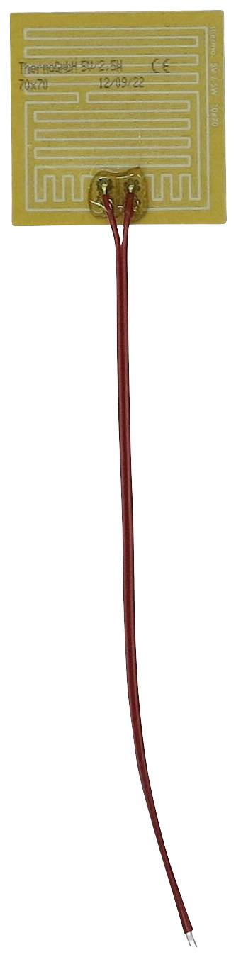 Thermo TECH Poliészter Fűtőfólia 5 V 2.5 W (H x Sz) 70 mm x 70 mm