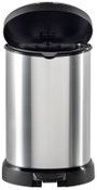 Curver DECO Bin 240568 Szemeteskuka 15 l (Sz x Ma x Mé) 303 x 448 x 268 mm Ezüst, Fekete 1 db 2. bélyegkép