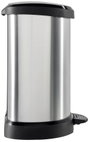 Curver DECO Bin 240568 Szemeteskuka 15 l (Sz x Ma x Mé) 303 x 448 x 268 mm Ezüst, Fekete 1 db 4. bélyegkép