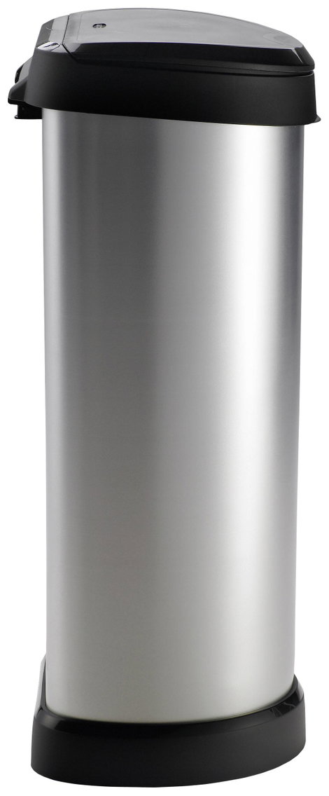 Curver DECO Bin 240641 Szemeteskuka 40 l (Sz x Ma x Mé) 335 x 685 x 285 mm Ezüst, Fekete 1 db 2. kép