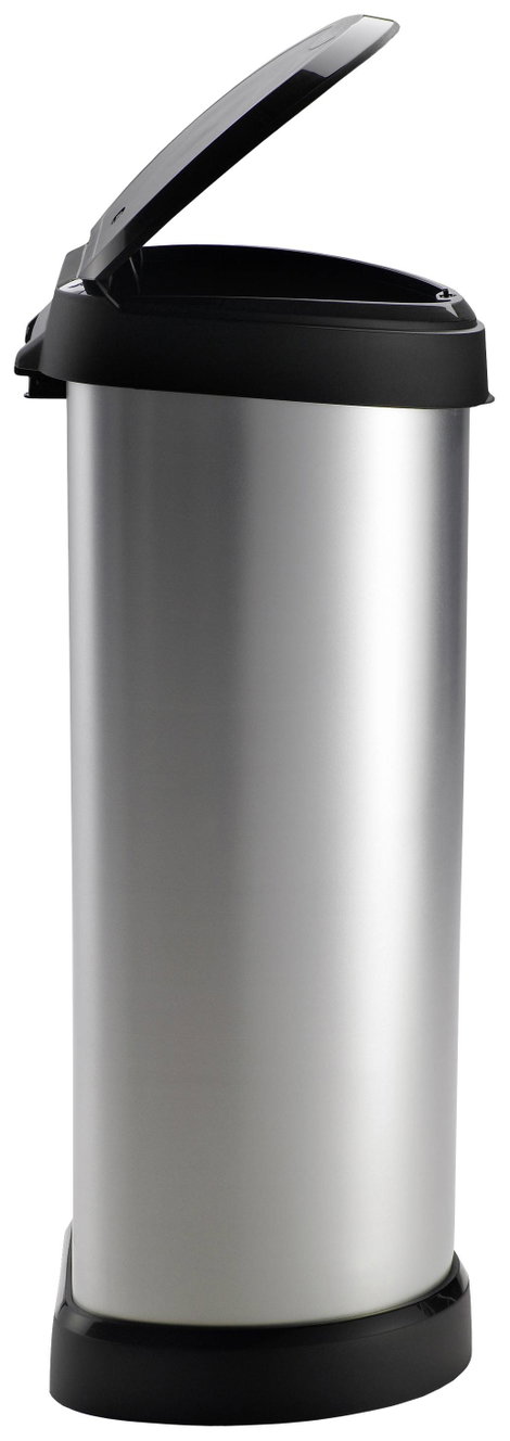 Curver DECO Bin 240641 Szemeteskuka 40 l (Sz x Ma x Mé) 335 x 685 x 285 mm Ezüst, Fekete 1 db 3. kép
