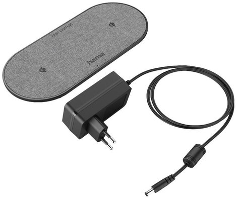 Hama indukciós akkutöltő 2000 mA 00201682 Kimenetek Standard indukciós töltés Fekete