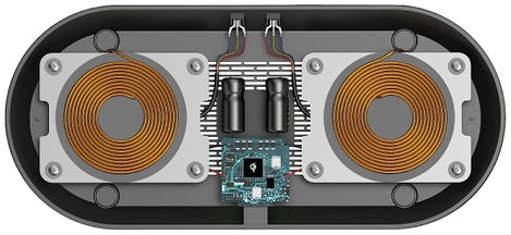 Hama indukciós akkutöltő 2000 mA 00201682 Kimenetek Standard indukciós töltés Fekete 2. kép