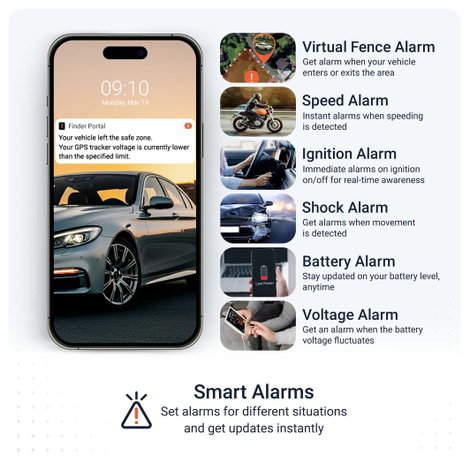 PAJ GPS CAR OBD 4G 2.0 GPS adatgyűjtő Járműkövetés Fekete 10. kép
