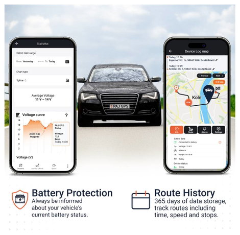 PAJ GPS CAR OBD 4G 2.0 GPS adatgyűjtő Járműkövetés Fekete 3. kép