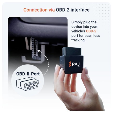PAJ GPS CAR OBD 4G 2.0 GPS adatgyűjtő Járműkövetés Fekete 4. kép