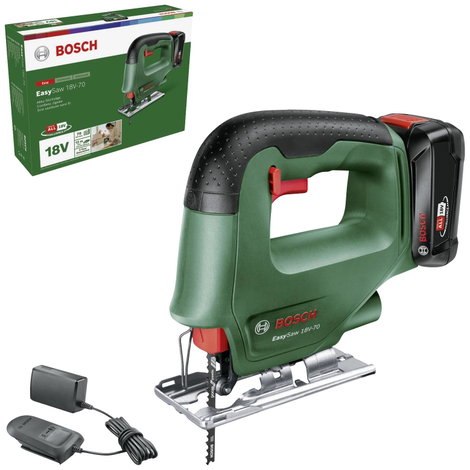 Bosch Home and Garden EasySaw 18V-70 Akkus beszúrú fűrész 0603012002 akkuval, Töltővel 18 V 2.0 Ah