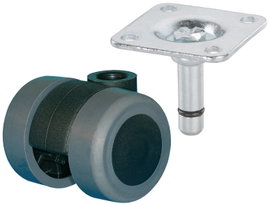 dörner + helmer 761340 761340 Dupla görgő KerékØ: 35 mm Teherbírás (max.): 70 kg 1 db