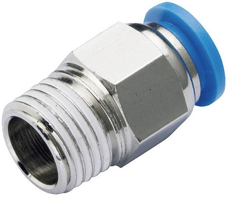 TRU COMPONENTS Egyenes összekötő PC6-02 Cső átmérő: 6 mm Menet méret: R1/4 1 db