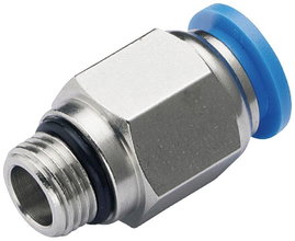 TRU COMPONENTS Egyenes összekötő PC6-G01 Cső átmérő: 6 mm Menet méret: G1/8 1 db