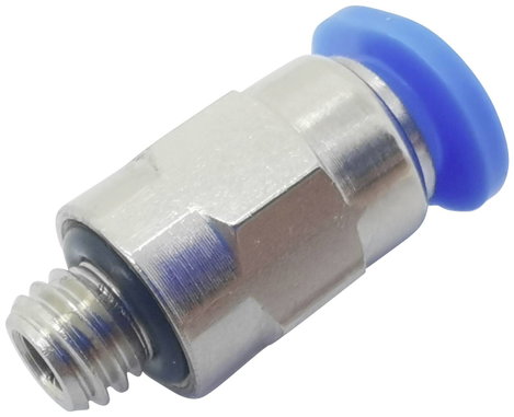 TRU COMPONENTS Egyenes összekötő PC4-M5C Cső átmérő: 4 mm Menet méret: M5 x 0.8 1 db