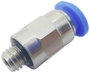 TRU COMPONENTS Egyenes összekötő PC4-M5C Cső átmérő: 4 mm Menet méret: M5 x 0.8 1 db bélyegkép