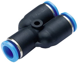 TRU COMPONENTS Y összekötő PW6-4 Cső átmérő: 6 mm, 4 mm 1 db