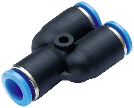 TRU COMPONENTS Y összekötő PW10-8 Cső átmérő: 10 mm, 8 mm 1 db