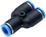 TRU COMPONENTS Y összekötő PY6 Cső átmérő: 6 mm 1 db bélyegkép