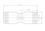 TRU COMPONENTS Egyenes összekötő PU6 Cső átmérő: 6 mm 1 db 2. bélyegkép