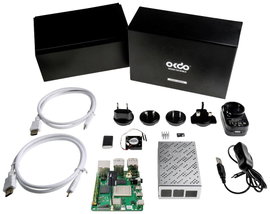 Radxa Starter Kit Rock 4 C+ 4 GB 6 x Tápegységgel, HDMI™ kábellel, Házzal