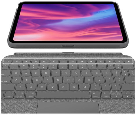 Logitech Combo Touch Tablet tok Apple iPad 10.9 (10. Gen., 2022) 27,7 cm (10,9) Book Cover Fekete 5. kép