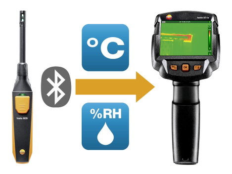 testo 871s Baudiagnose-Set Hőkamera -30 - +650 °C 240 x 180 Pixel 9 Hz 2. kép
