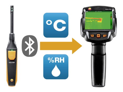 testo 872s Baudiagnose-Set Hőkamera -30 - +650 °C 240 x 180 Pixel 9 Hz 2. kép