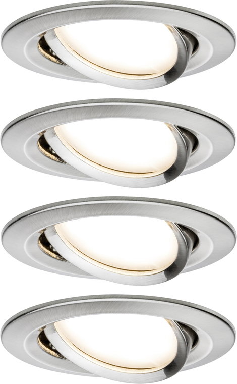 Paulmann Coin Slim LED-es beépíthető lámpa 4 részes készlet LED Fixen beépített LED-es 18 W Vas (mat
