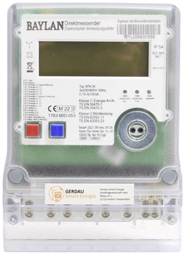 Counttec BTK30 Háromfázisú fogyasztásmérő digitális MID konform: Igen 1 db