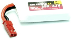 Red Power Akkucsomag, LiPo 3.7 V 350 mAh 25 C Soft doboz JST, BEC
