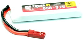 Red Power Akkucsomag, LiPo 3.7 V 600 mAh 25 C Soft doboz JST, BEC