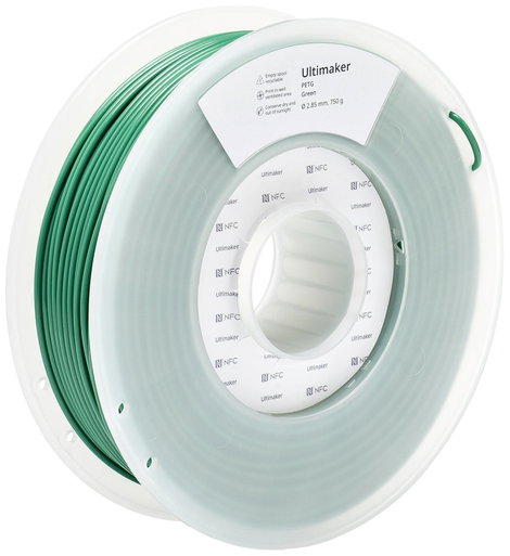 UltiMaker 227330 3D nyomtatószál PETG vegyileg ellenálló, hőálló 2.85 mm 750 g Zöld 1 db