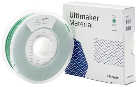 UltiMaker 227330 3D nyomtatószál PETG vegyileg ellenálló, hőálló 2.85 mm 750 g Zöld 1 db 3. kép