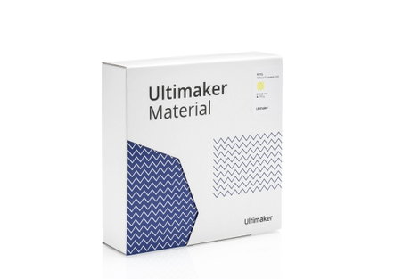 UltiMaker 227342 3D nyomtatószál PETG vegyileg ellenálló, hőálló 2.85 mm 750 g Sárga (átlátszó) 1 db 3. kép