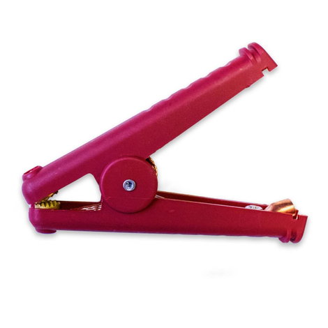 Mueller Electric BU-102W-2 Hegesztőkapocs Piros Csíptetési tartomány (max.): 41 mm Hossz: 165 mm 1 d
