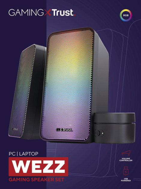 Trust GXT611 WEZZ Számítógép hangszóró Vezetékes Fekete 6. kép