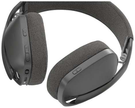 Logitech ZONE VIBE 100 Over Ear headset Bluetooth® Stereo Grafit mikrofon zajelnyomás, Noise Cancell 3. kép