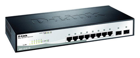 D-Link DGS-1210-10/E Hálózati switch, RJ45/SFP 8 + 2 Port 20 GBit/s 2. kép
