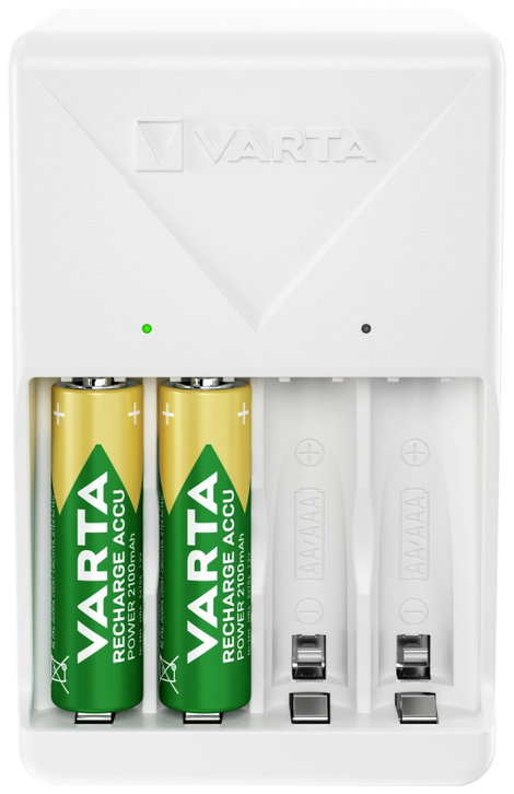 Varta Plug Charger 4x 56706 Hengeres akku töltő NiMH Mikro (AAA), Ceruza (AA) 3. kép