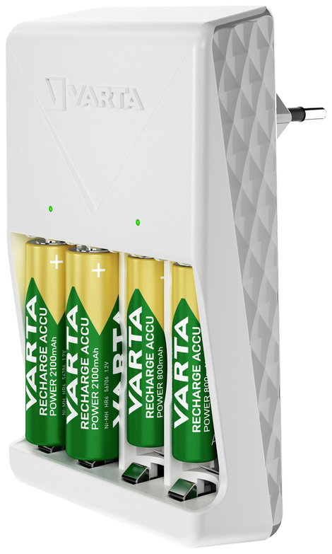 Varta Plug Charger 4x 56706 Hengeres akku töltő NiMH Mikro (AAA), Ceruza (AA) 8. kép