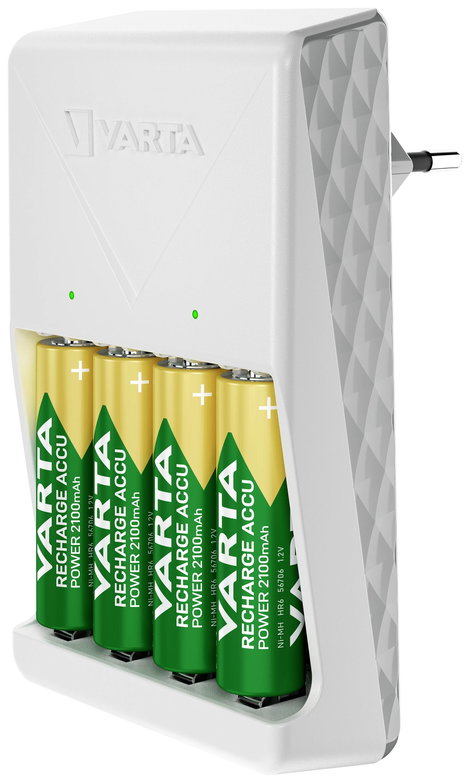 Varta Plug Charger 4x 56706 Hengeres akku töltő NiMH Mikro (AAA), Ceruza (AA) 9. kép