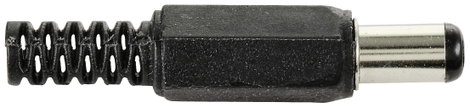 TRU COMPONENTS Kisfeszültségű csatlakozó Dugó, egyenes 5.5 mm 2.1 mm 1 db 3. kép