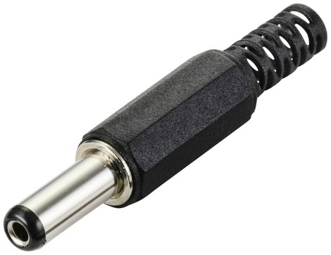 TRU COMPONENTS Kisáramú csatlakozó Dugó, egyenes 5.5 mm 2.1 mm 1 db