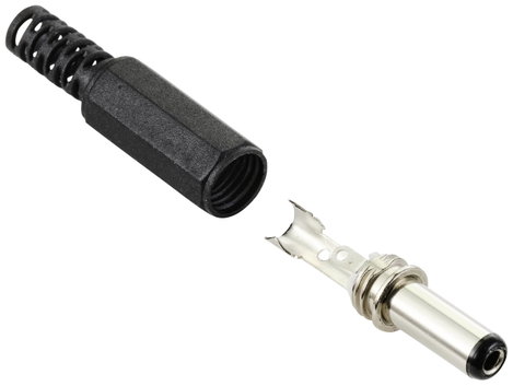 TRU COMPONENTS Kisáramú csatlakozó Dugó, egyenes 5.5 mm 2.1 mm 1 db 4. kép