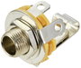 TRU COMPONENTS TC-10336004 Jack csatlakozó, 6,35 mm Alj, beépíthető, függőleges Pólusszám: 2 1 db bélyegkép