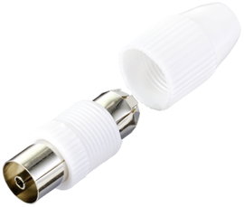 TRU COMPONENTS TC-10336032 Koax alj Csatlakozók: Koaxiális alj, IEC Ø (kábel tartóval): 7.8 mm 1 db