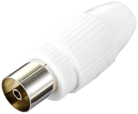TRU COMPONENTS TC-10336032 Koax alj Csatlakozók: Koaxiális alj, IEC Ø (kábel tartóval): 7.8 mm 1 db 2. kép